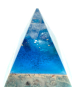 Orgonpyramide "Schwarzwaldspitze" -Hellblau / Karibikblau-