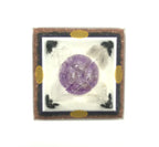 Orgonitpyramide mit Amethyst-Kugel