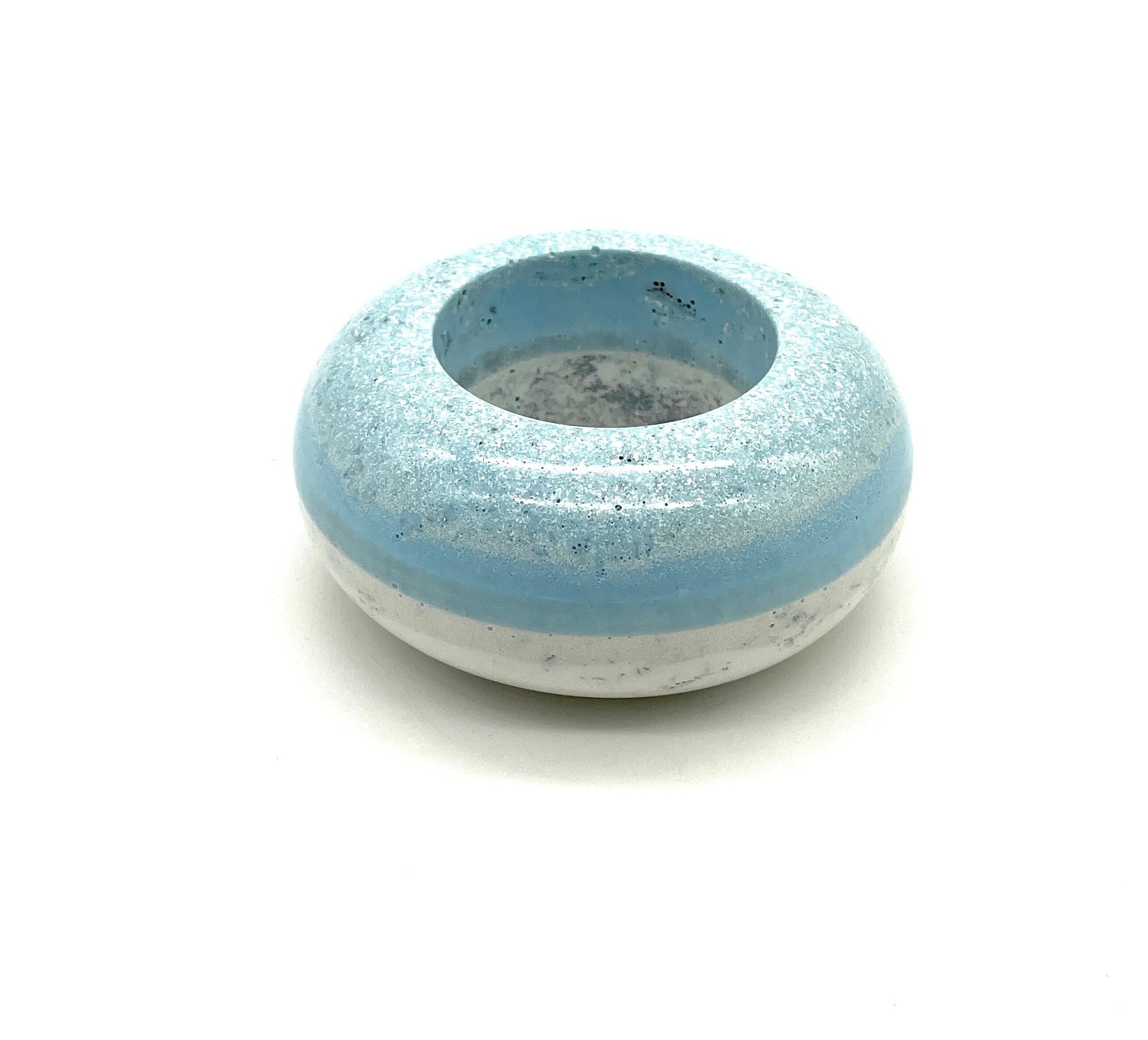 Orgon - Kerzenhalter >flach< blau