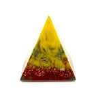 Orgonpyramide "Schwarzwaldspitze" - gelb / rot -