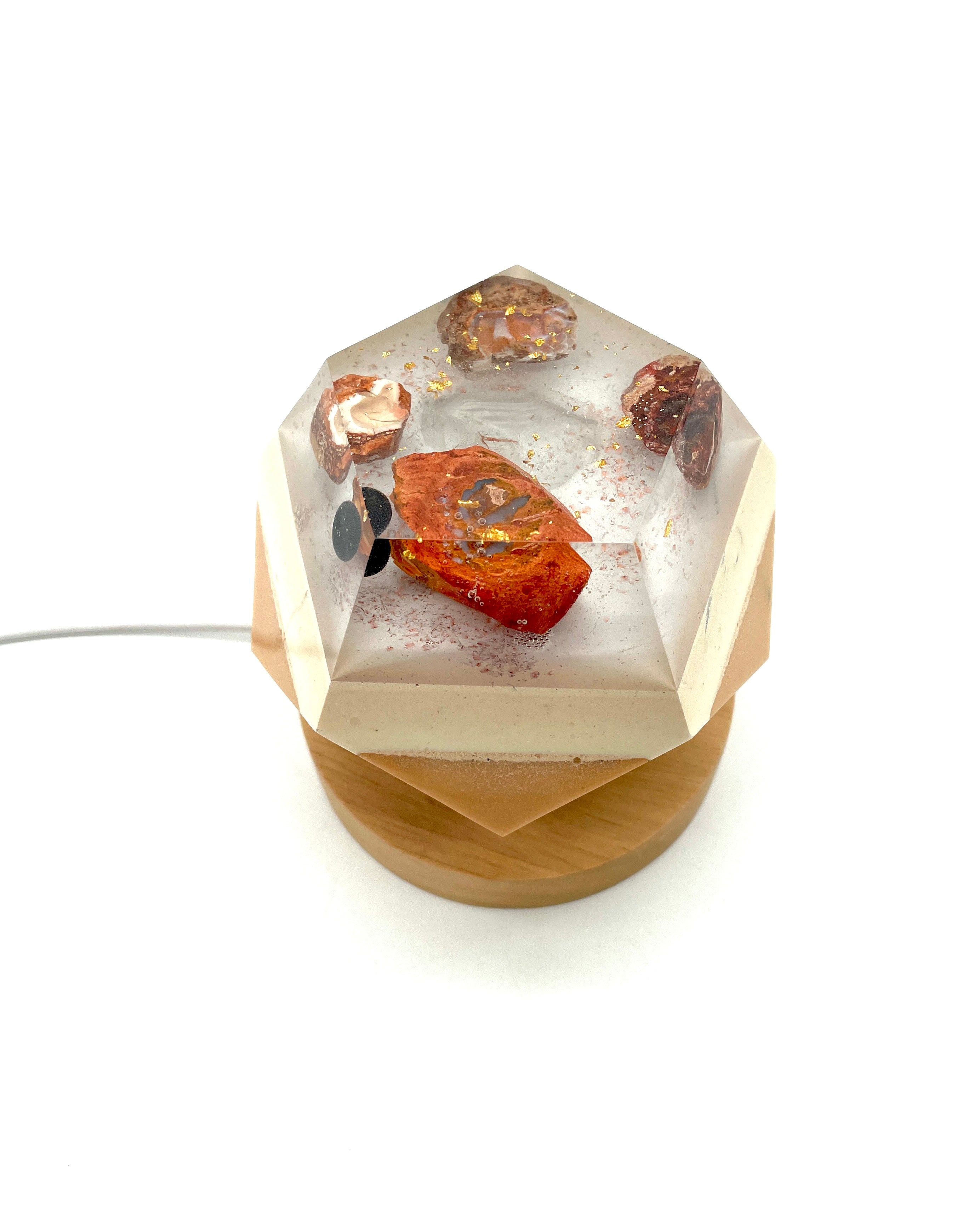 Dodekaeder mit Opal