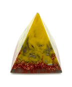 Orgonpyramide "Schwarzwaldspitze" - gelb / rot -