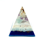 Orgonpyramide "Schwarzwaldspitze" -Fluorit / Amthyst / Bergkristall-