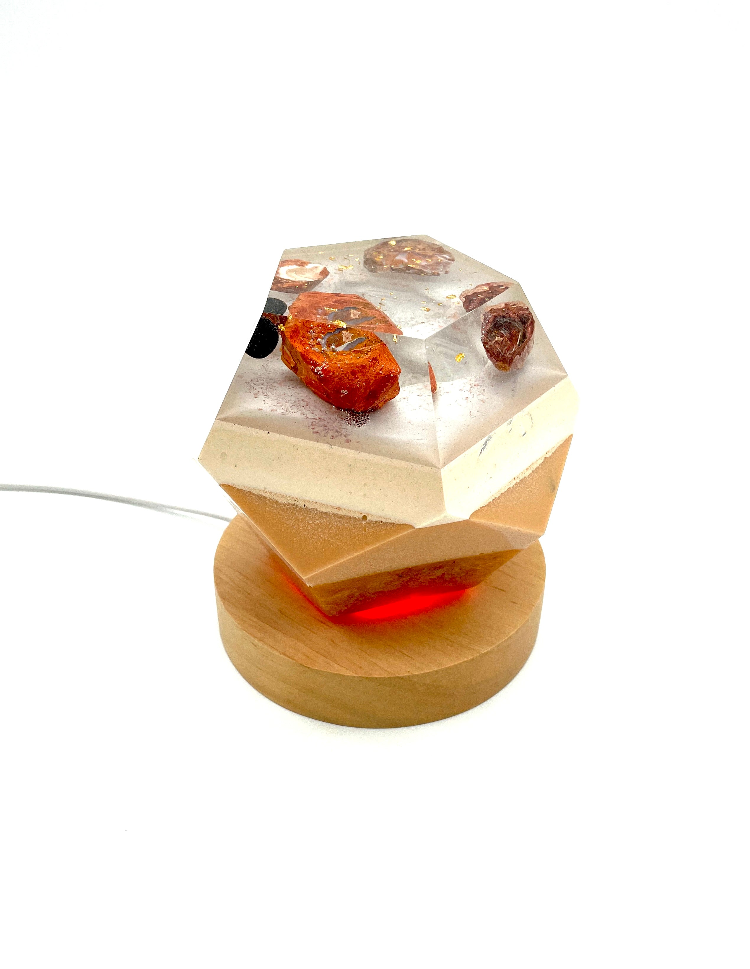 Dodekaeder mit Opal