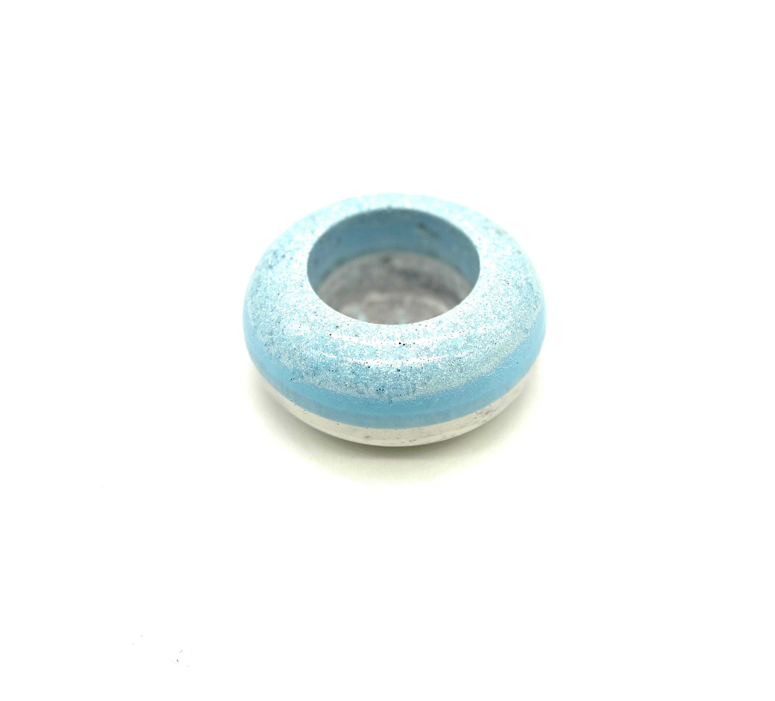 Orgon - Kerzenhalter >flach< blau