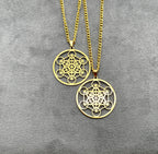 Halskette aus Edelstahl mit „Metatron“