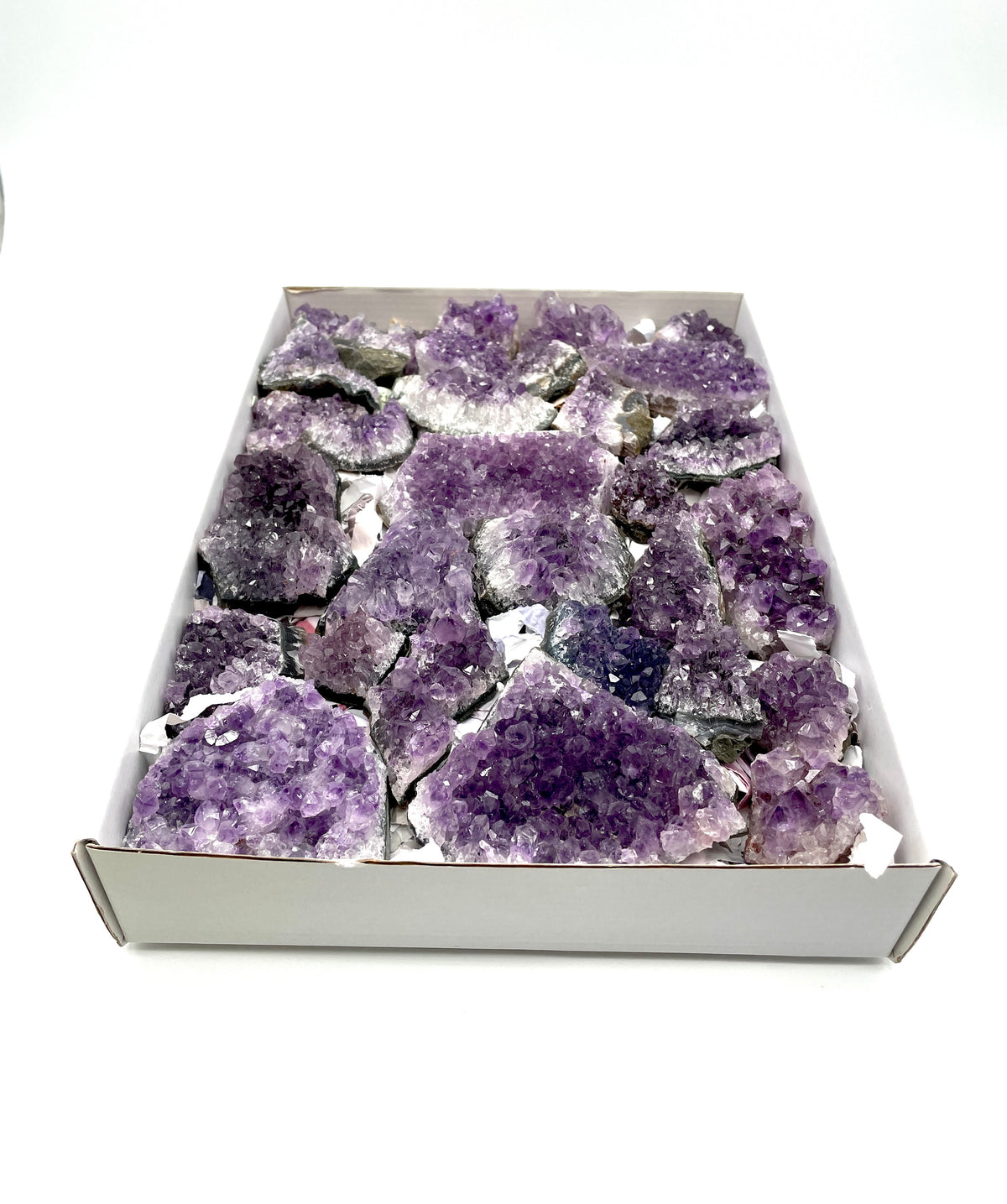 Amethyst Stufen (1 Karton / ca. 32 Einzelstücke)