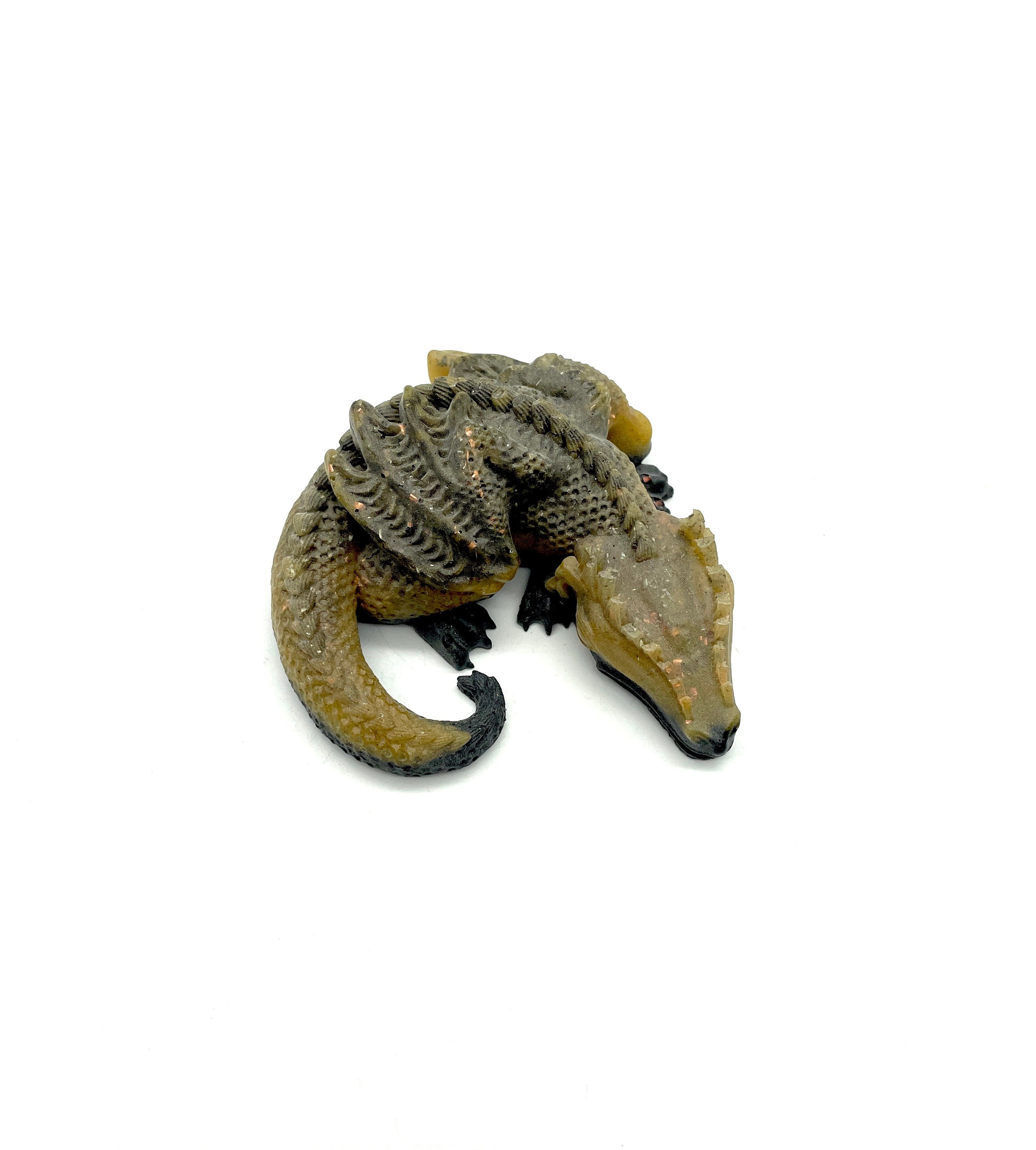 Orgondrache -groß- in Honig / Schwarz