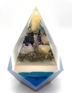 Orgonpyramide -5 Eck- blau