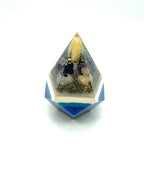 Orgonpyramide -5 Eck- blau