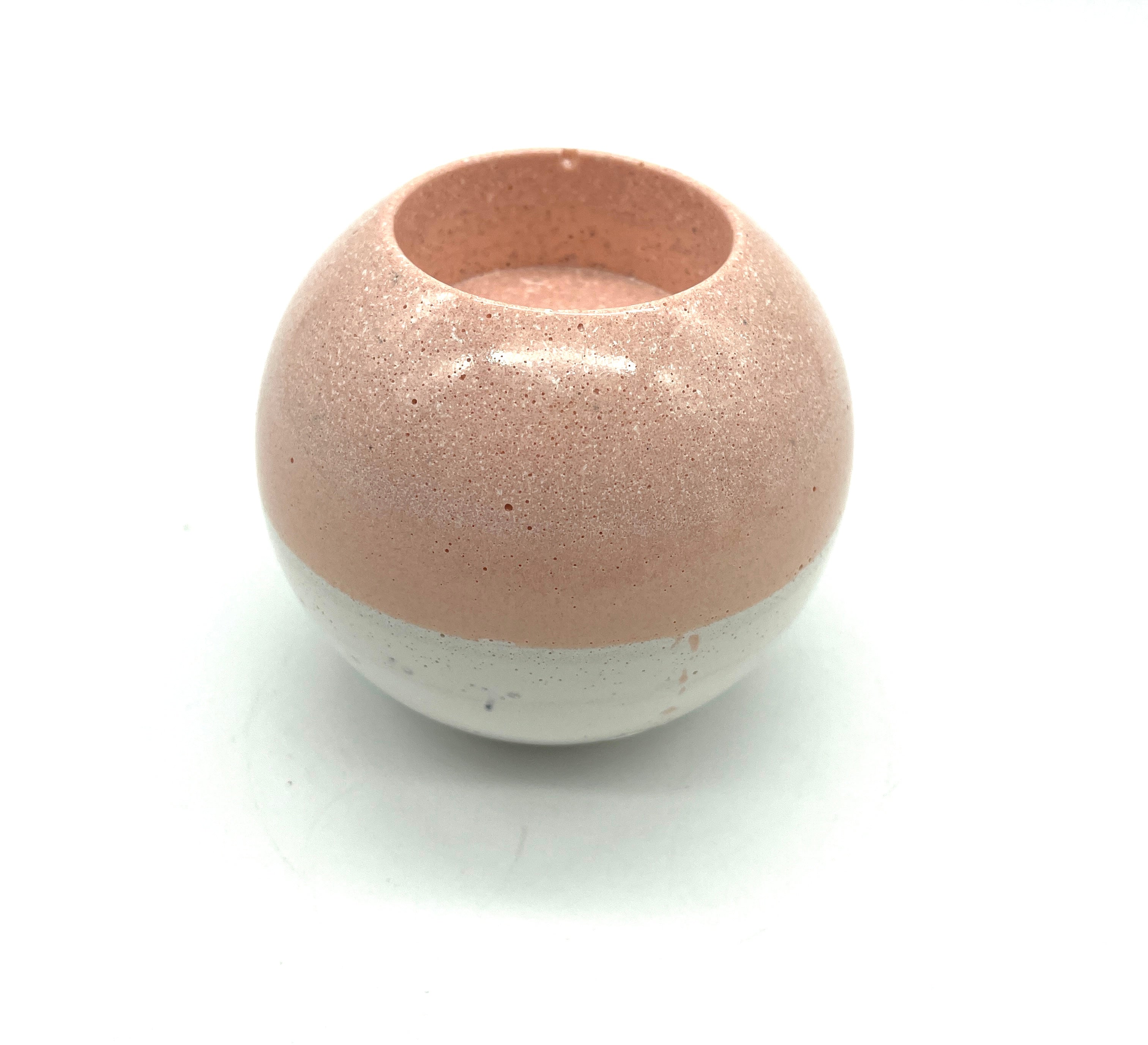 Orgon - Kerzenhalter rund >Rosa< (klein)