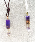 Orgon Anhänger  „Obelisk“ mit Amethyst