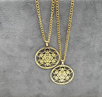Halskette aus Edelstahl mit „Metatron“