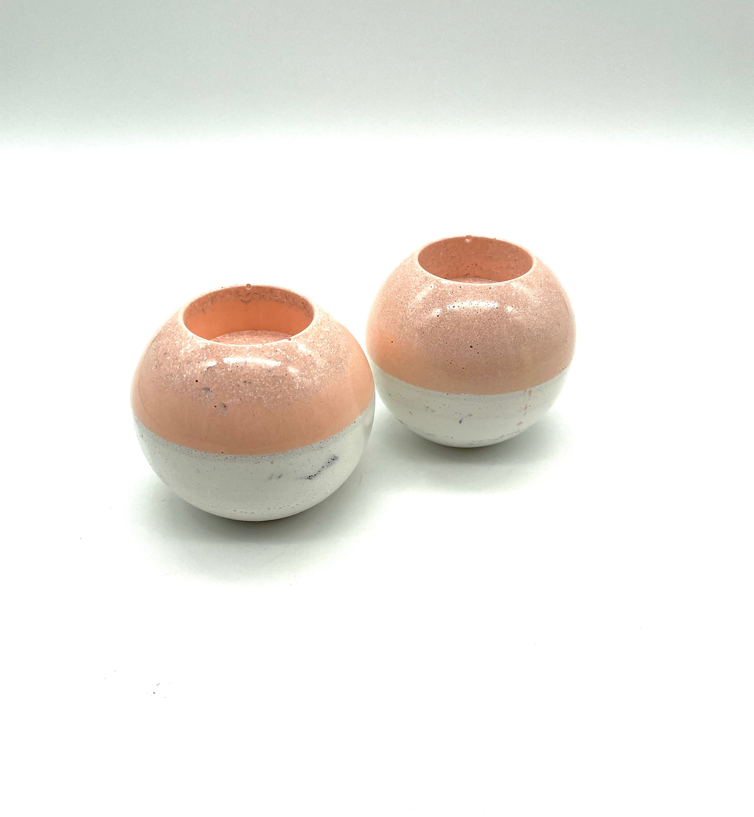 Orgon - Kerzenhalter rund >Rosa< (klein)
