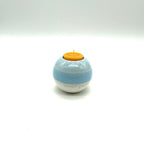 Orgon - Kerzenhalter rund >blau< (klein)