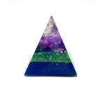 Orgonpyramide "Schwarzwaldspitze" -blau/grün/violett-