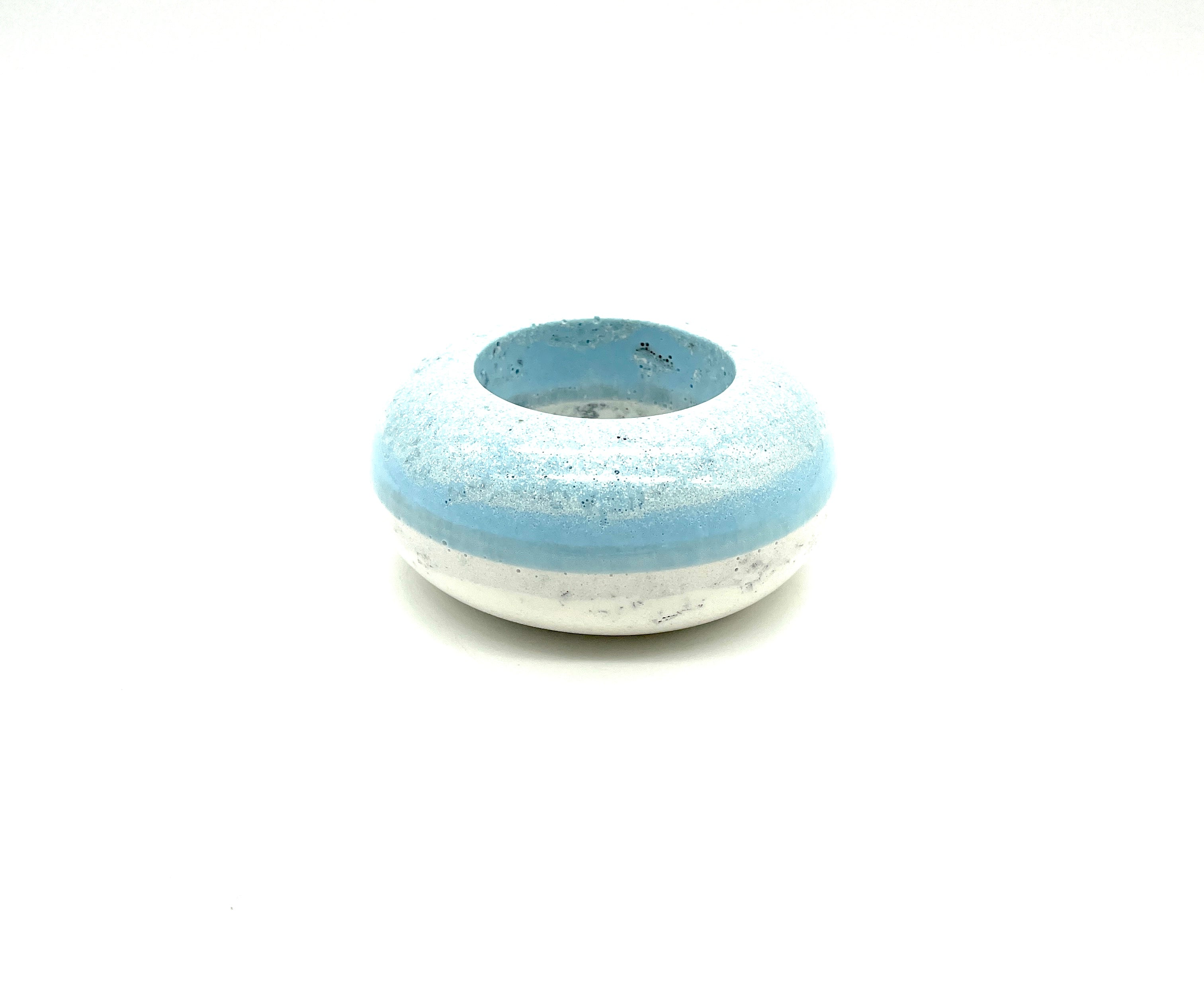 Orgon - Kerzenhalter >flach< blau