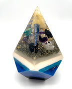 Orgonpyramide -5 Eck- blau