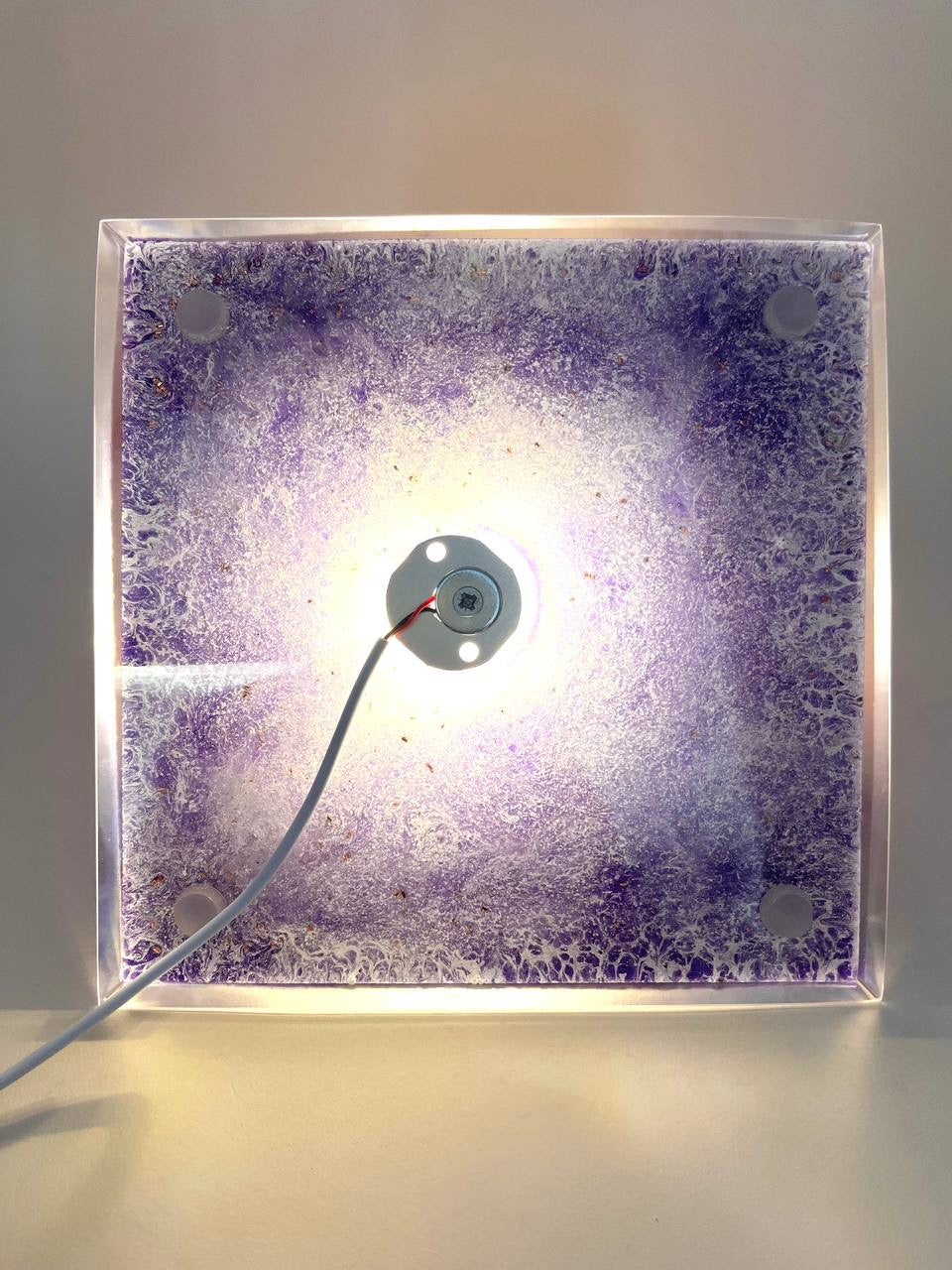 Beleuchteter Amethyst-Kugel Orgonit / Einzelstück