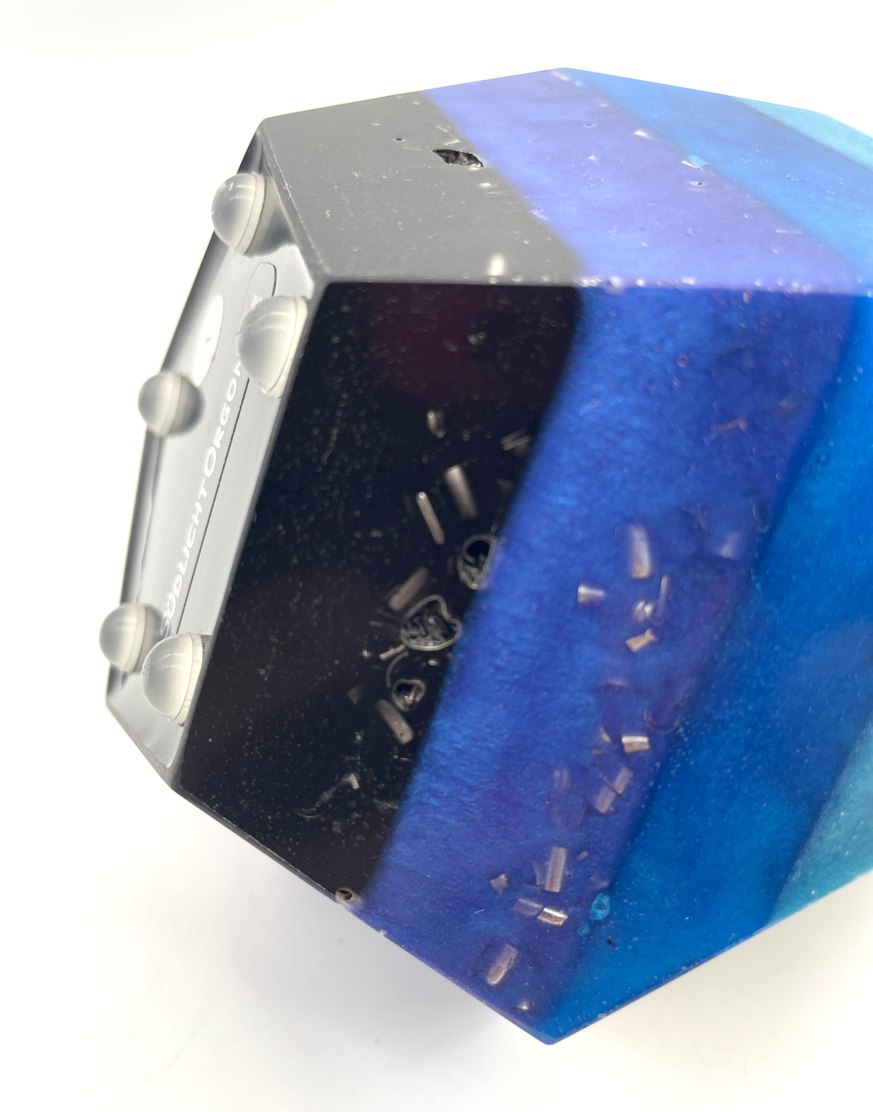 Orgonpyramide -5 Eck- blau