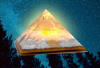 Orgon Pyramide mit Honig Calcit Kugel - ein ganz besonderes EINZELSTÜCK-